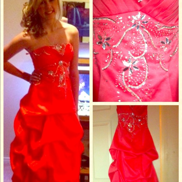 coral dress