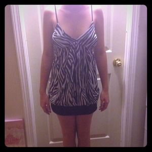 Zebra sparkle dress