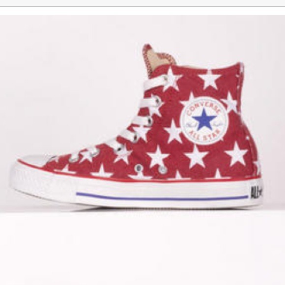 Converse All Star Hi Tops Red Star Size 9