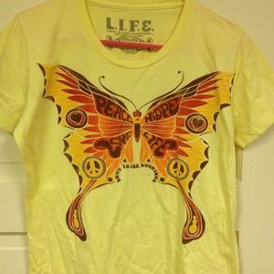 L.I.F.E butterfly shirt