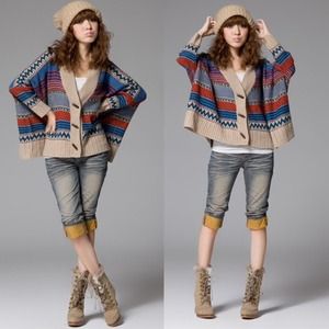 🎉HP🎉Casual Oversized Tribal sweater