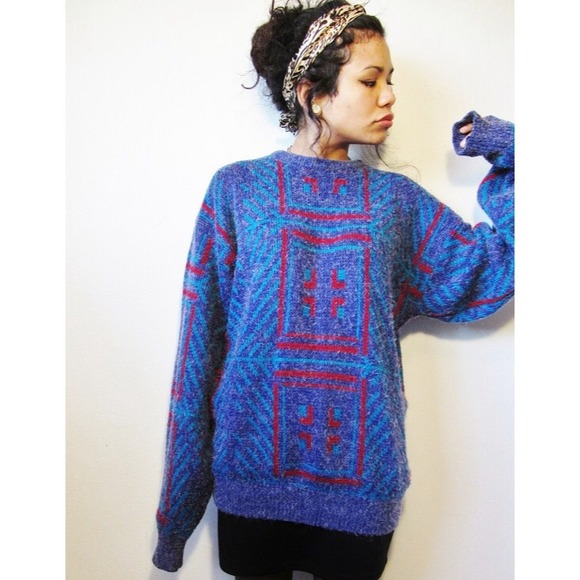 🍩TEMP HOLD 🍩oversized geometric sweater tunicl