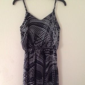 Black and white hi low dress by Express