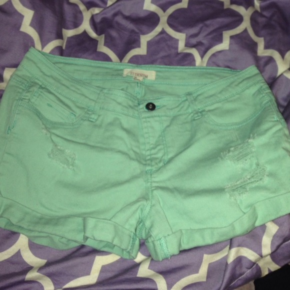 Denim shorts
