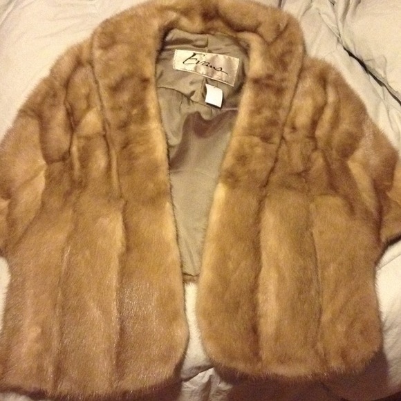 GORGEOUS AUTHENTIC VINTAGE FUR STOLE, EVANS S/M