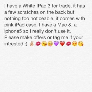 White IPad 3