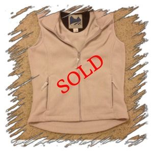 Fleece zip up vest