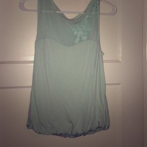 Mint green tank top