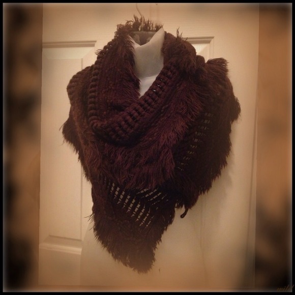 SOLD LOCALLY!!!!! Dark Brown, Thick Infinity Scarf
