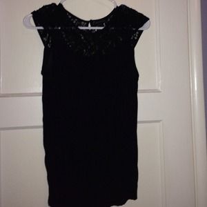Black lace top