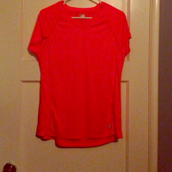 Orange workout top