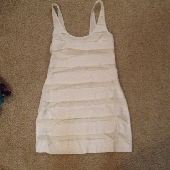 White tier layered dress