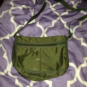 Green cross body bag
