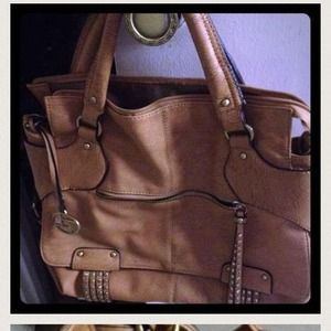 2 Miss Me Jeans & Tan studded handbag.