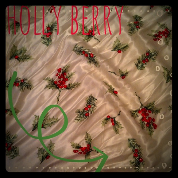 Accessories - 💯Silk Holly Berry Scarf