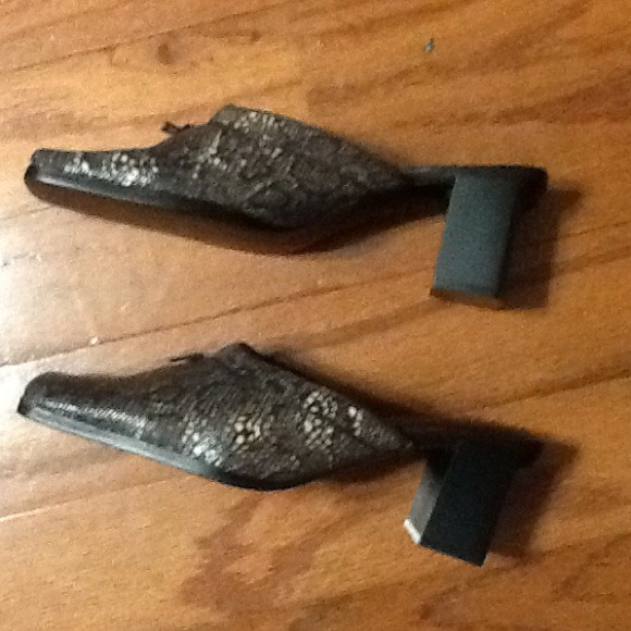 Liz Claiborne python mules, 7 M - Picture 2 of 3