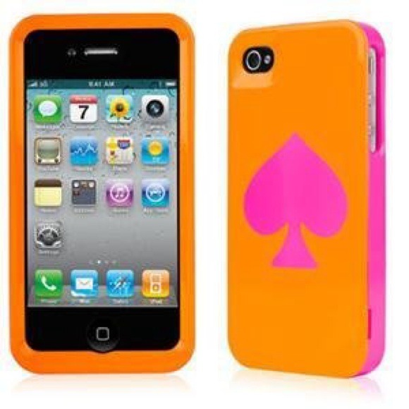 SOLD. Kate spade orange / pink case. 4