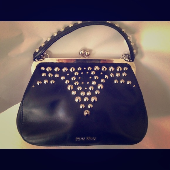 🔴Sold Authentic miu miu studded lady bag