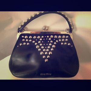 🔴Sold Authentic miu miu studded lady bag