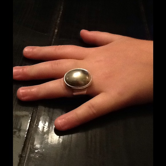 Heavy sterling dome ring