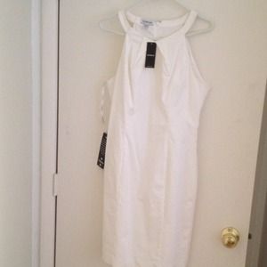 NEW white Bebe dress size 8