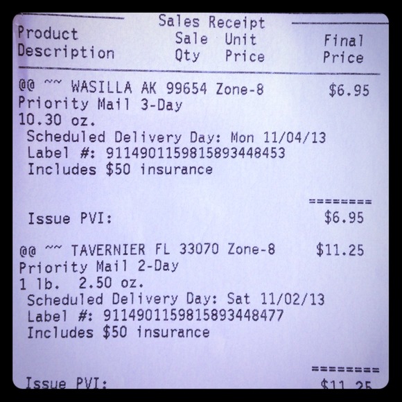 Shipped out ladies!