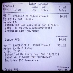 Shipped out ladies!