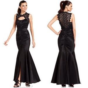 Black Mermaid Style Prom Dress