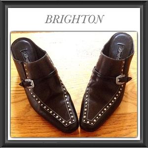 ❤️Big Reduction❤️Silver Studded "Tempe" Mules