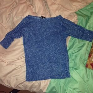 Sparkly blue forever 21 sweater