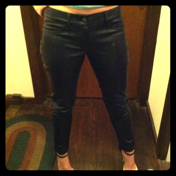 New faux leather pants!