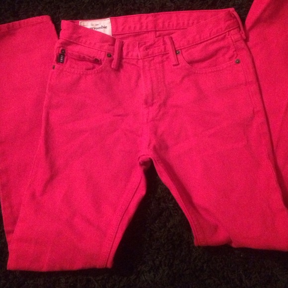 Red skinny jeans boys