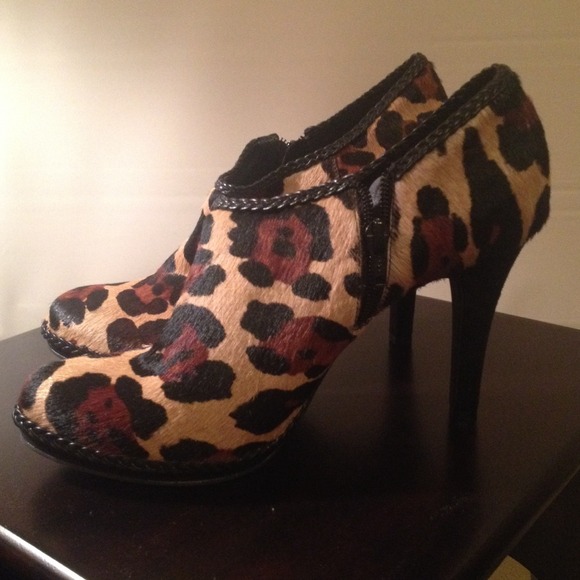 Leopard Ankle Boots