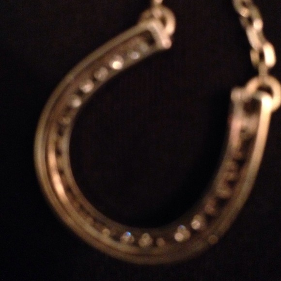 14k white gold diamond horse shoe - Picture 4 of 4