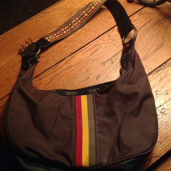 Gwen Stefani L.A.M.B. brown hobo bag