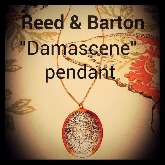 Reserved!Reed & Barton "Damascene" pendant $12"