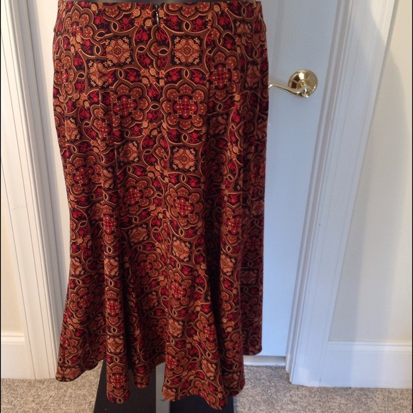 NWOT Early 2000s USA Briggs Geometric Flared Skirt - Picture 2 of 4