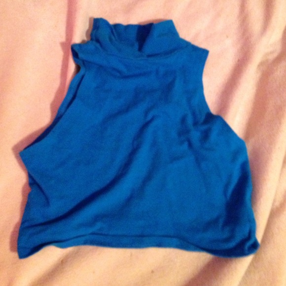 Blue Crop Top