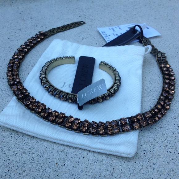 Jcrew Amber Crystals Necklace/bracelet - Picture 2 of 4