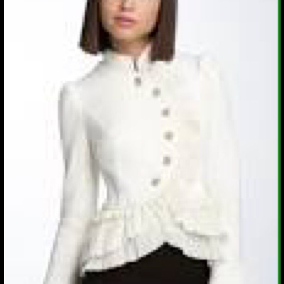 $$$ Free people military ruffle jacket -WANTED!!!