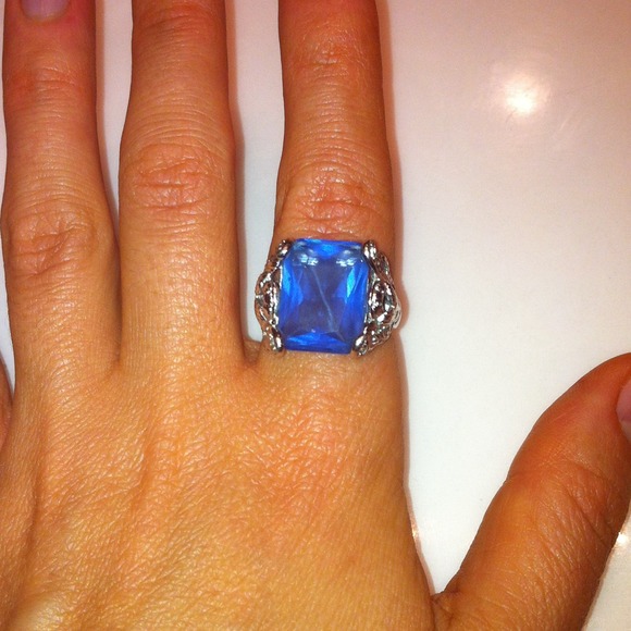 Blue stone costume jewelry