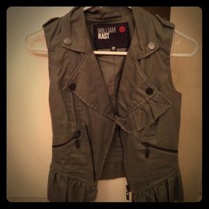 William Rast vest/zebra vest