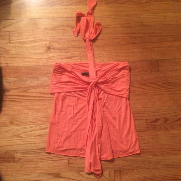 Express coral tube top/halter