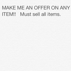 All items negotiable.