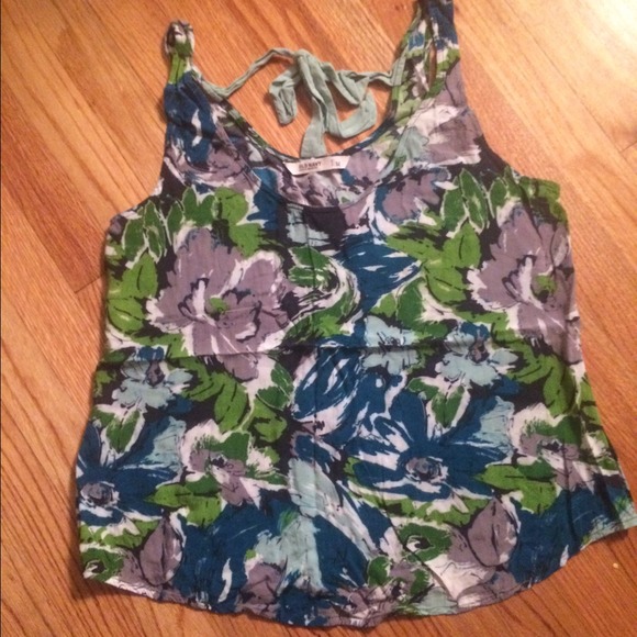 Flower print tank