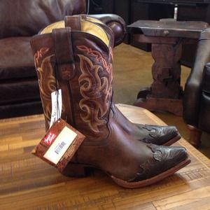 Brown Tony Lama boots