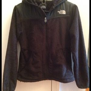 North Face Black Hooded Osito Jacket
