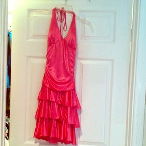 Pink party dress