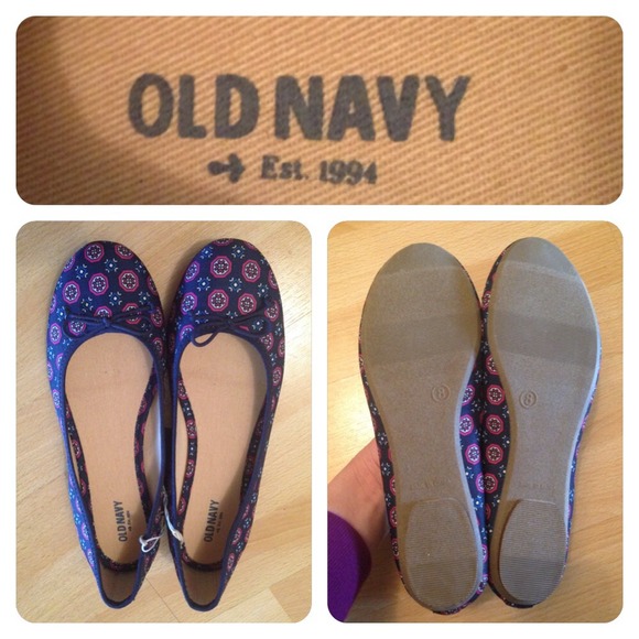 🚫Sold🚫Old Navy patterned ballet flats sz 8. NWT! - Picture 2 of 4