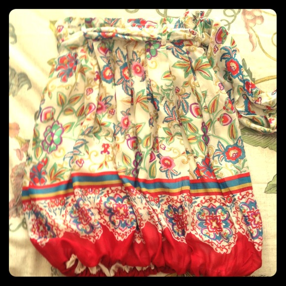 Walter print high-waisted bubble skirt